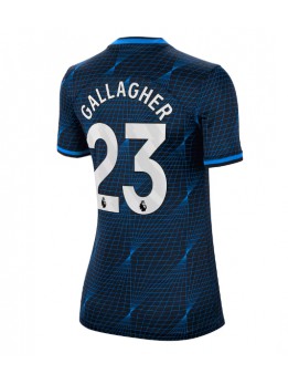 Billige Chelsea Conor Gallagher #23 Bortedrakt Dame 2023-24 Kortermet